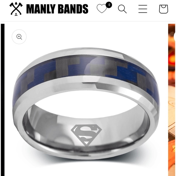Manly Bands “The Clark Kent” Ring - Picture 3 of 8